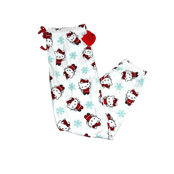 Hello Kitty Christmas Pajama Pants Size Large - Picture 1 of 4